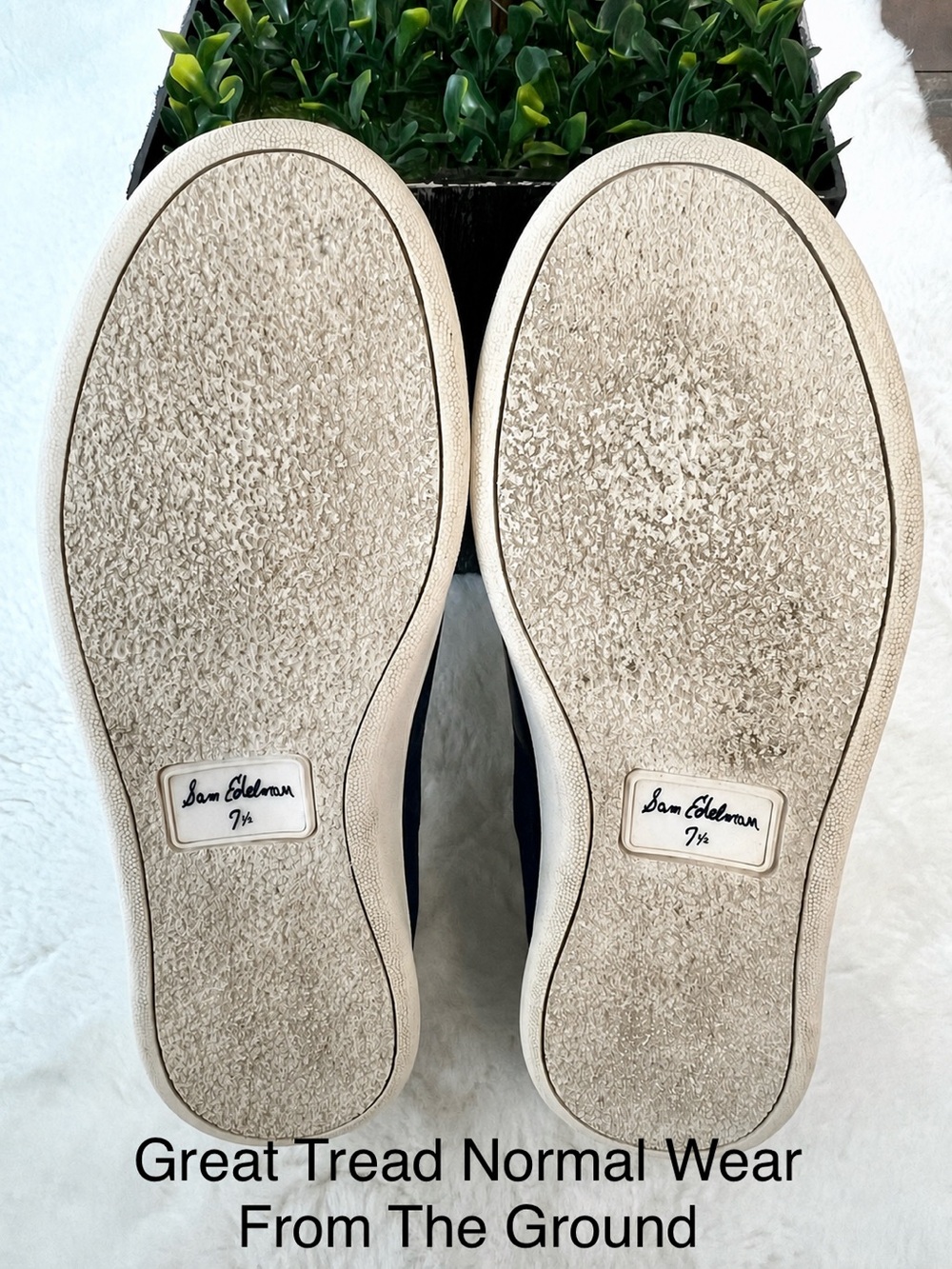 Sam Edelman Marquette Navy Denim Lace Up Sneakers Size 7.5 - Picture 9 of 12